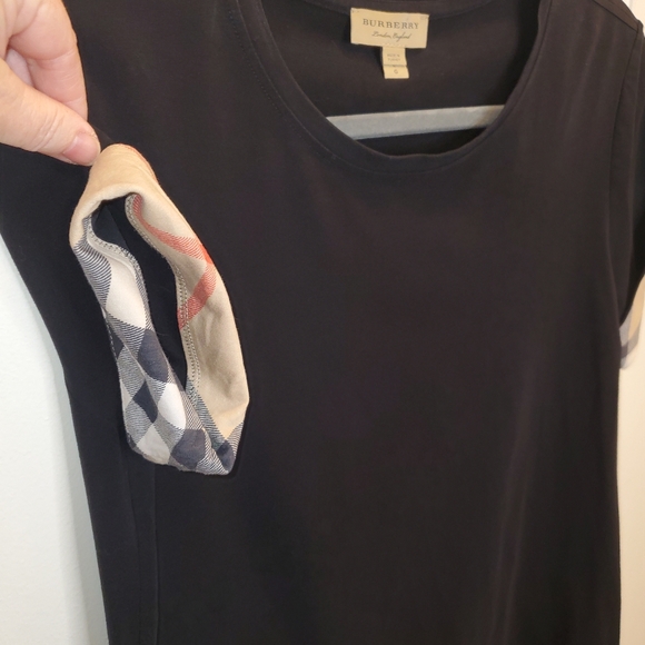 Burberry black plaid size large t-shirt - Picture 6 of 9